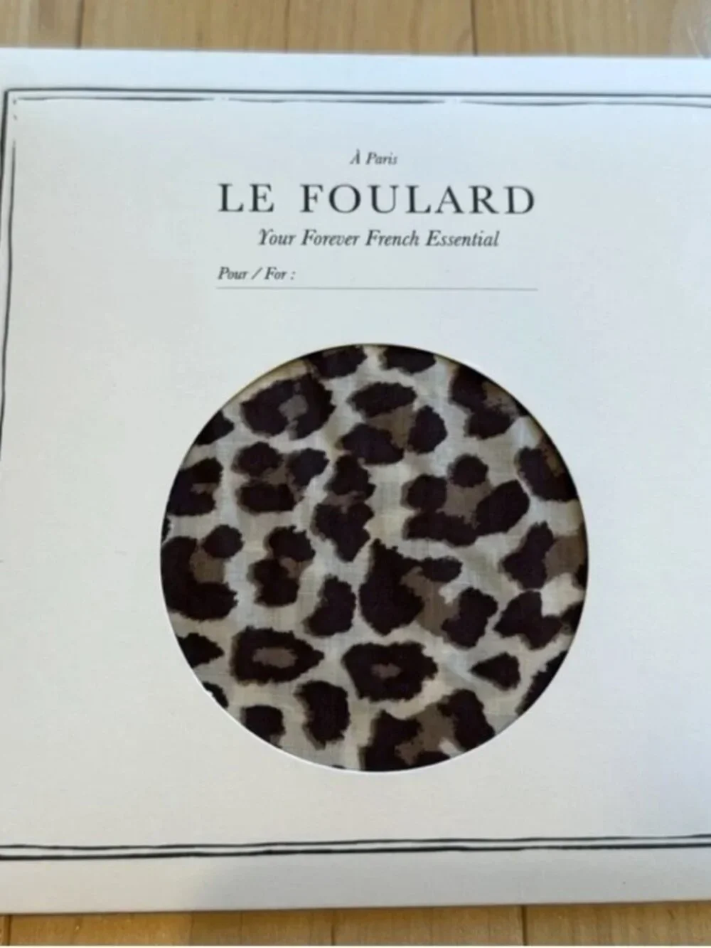 Sezane Leopard Print Scarf